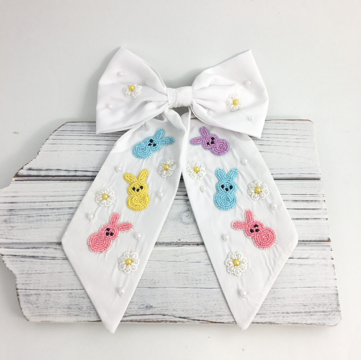 Pastel Easter Bunny Hair Bow