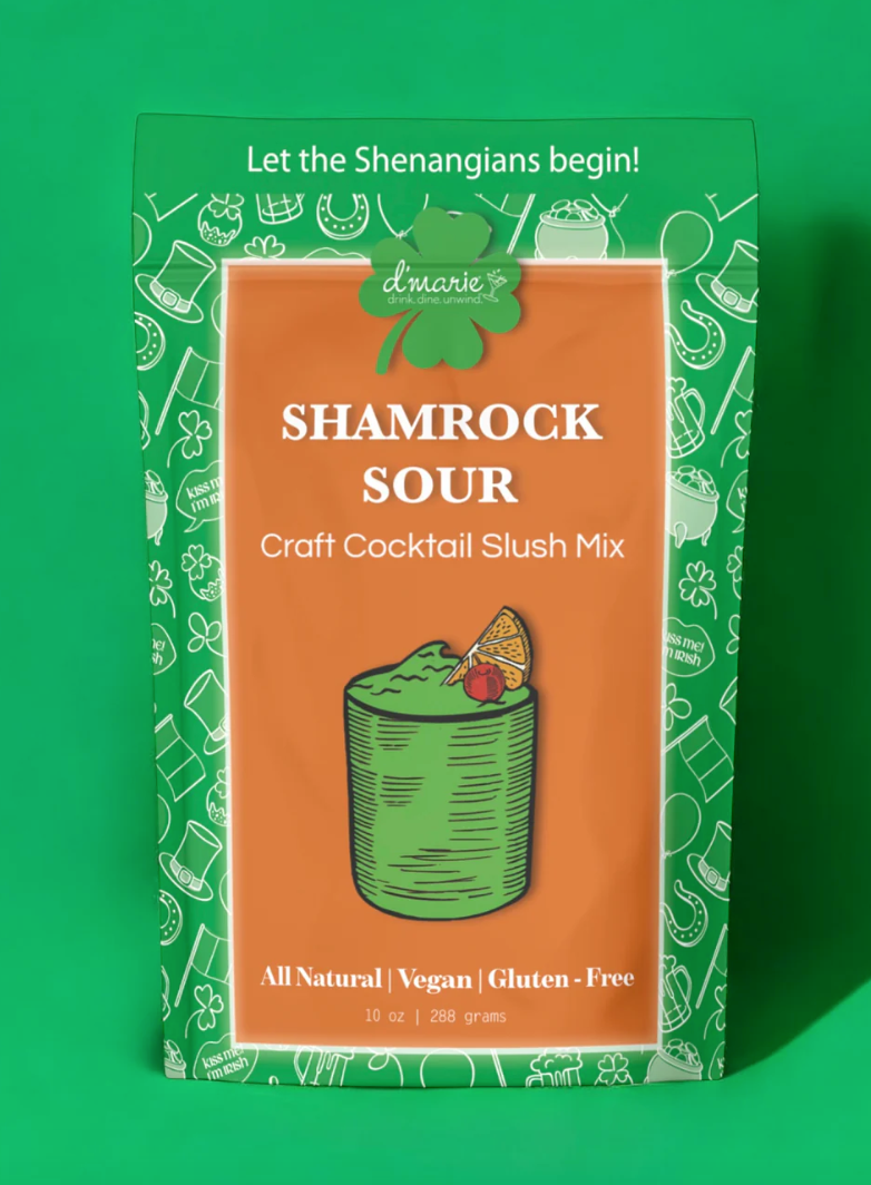 d'Marie Shamrock Sour Craft Cocktail Slush Mix