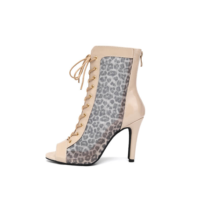 Sexy Leopard Grained Open-toe Jazz Dance Shoes