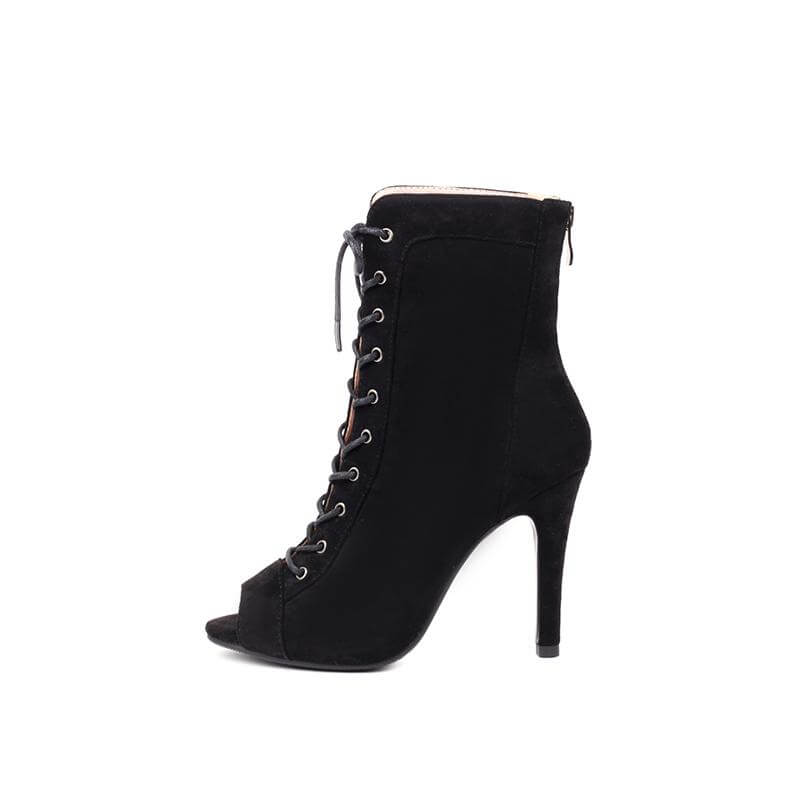 Women's Open Toe Stiletto Jazz Dance Boots