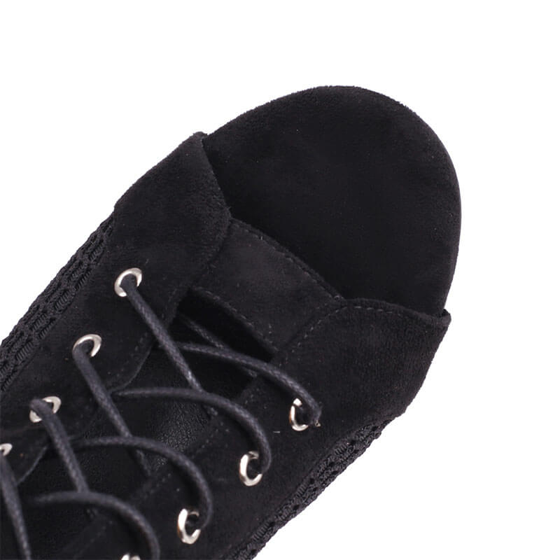 Women's Stiletto Sandals Open Toe Lace-Up High Heel Booties