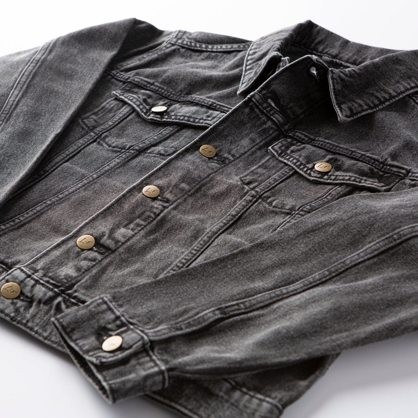 Vintage Washed Blessed Denim Jacket