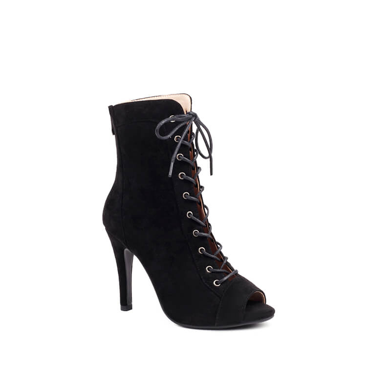 Women's Open Toe Stiletto Jazz Dance Boots